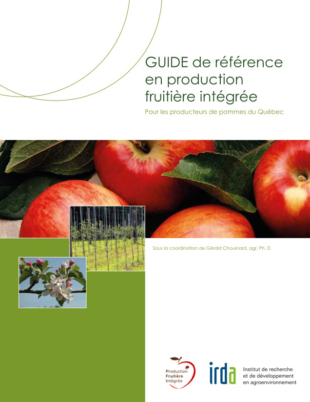 couverture du Guide de référence en production fruitière intégrée pour les producteurs de pommes du Québec